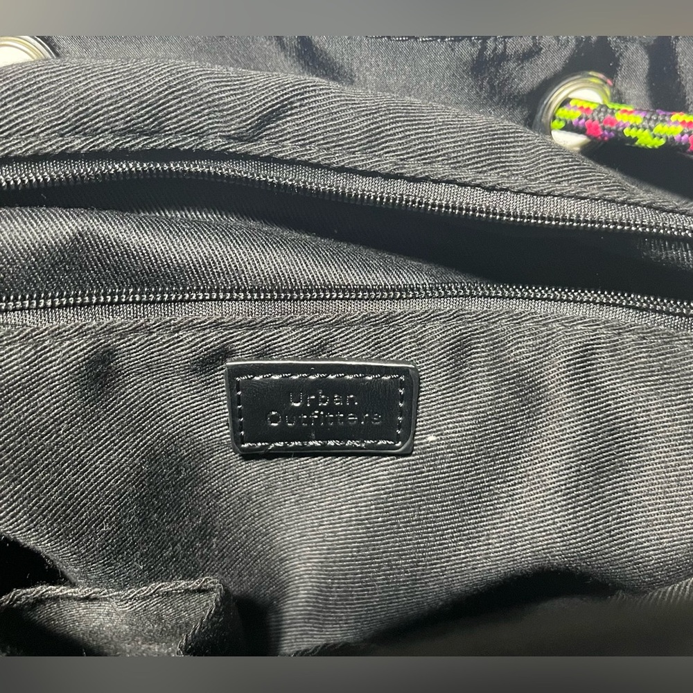 Urban Outfitters Black Backpack with Neon Accents - Picture 6 of 7